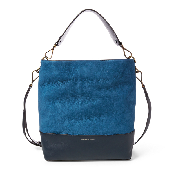Nubuck Leather Hobo Bag