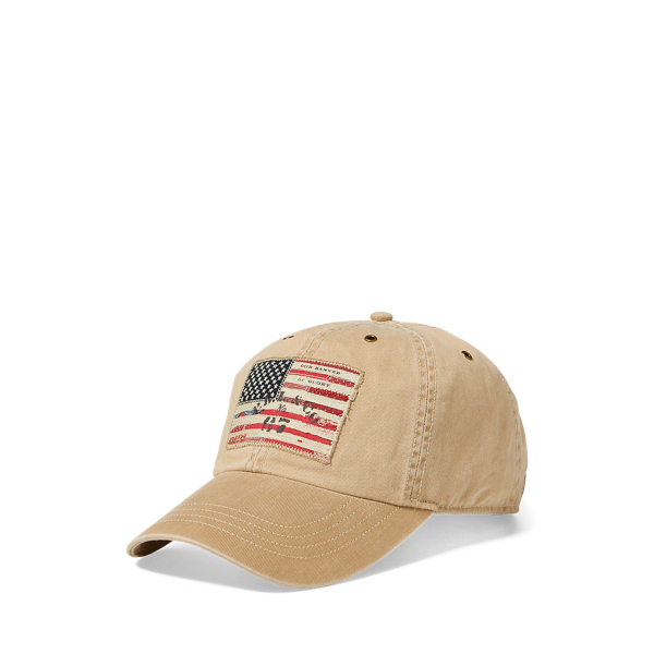 Flag Patch Chino Baseball Cap Ralph Lauren UK