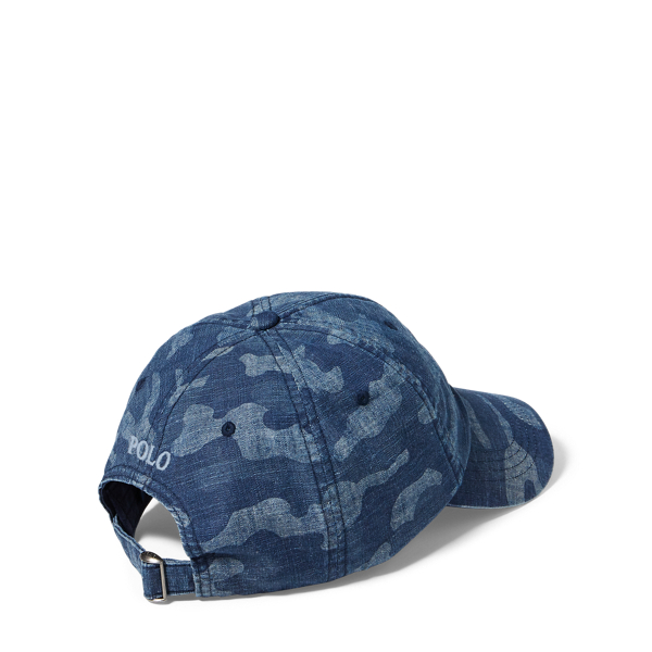 Indigo Camo Camo Cotton Baseball Cap Polo Ralph Lauren 2