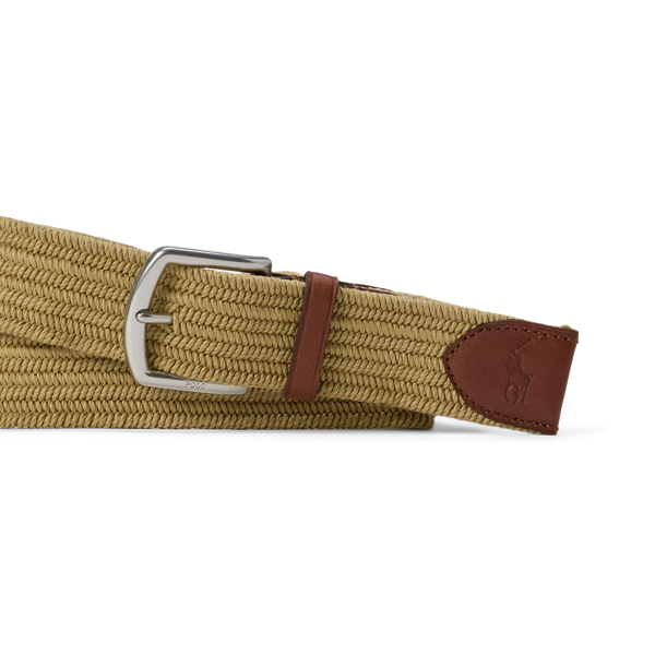 Leather Trim Braided Belt for Men Ralph Lauren UK