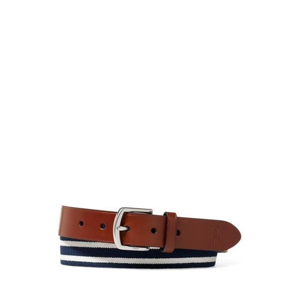 Striped Stretch Webbed Belt