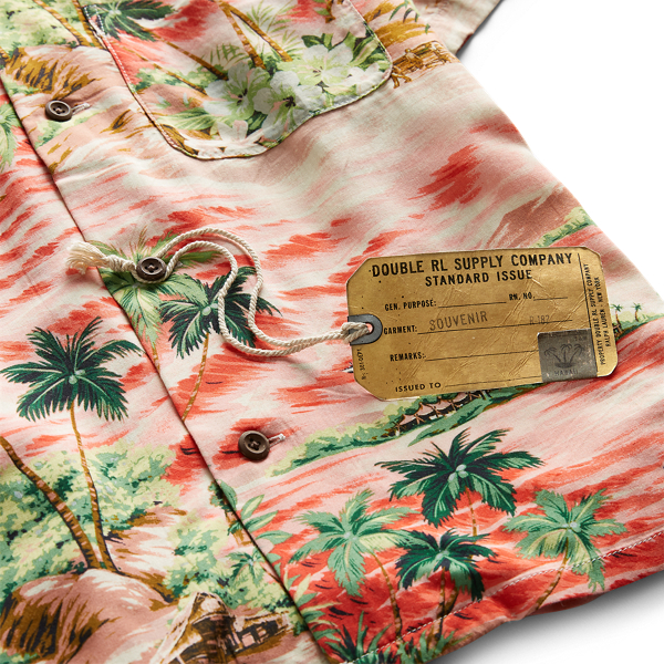 Rl 996 Coral Multi Hawaiian-Print Camp Shirt RRL 6