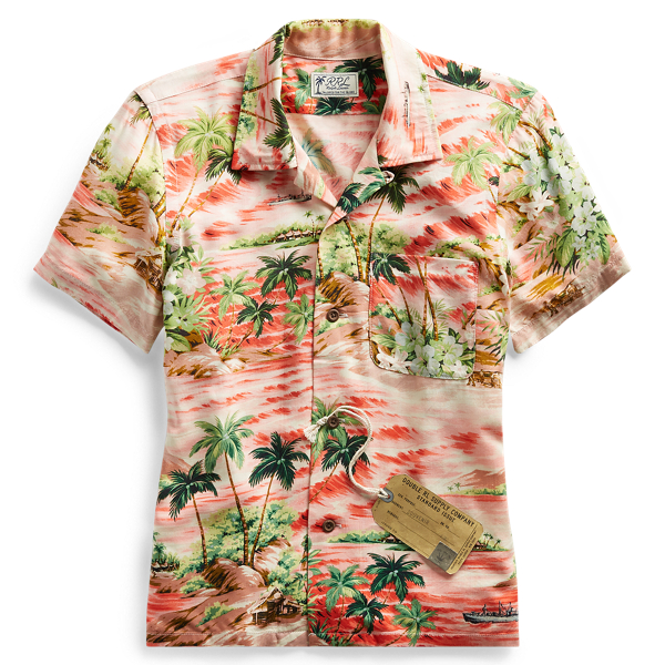 Hawaiian-Print Camp Shirt RRL 1