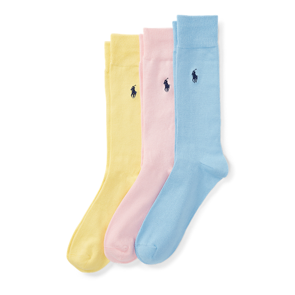 Pink Supersoft Trouser Sock 3-Pack Polo Ralph Lauren 1