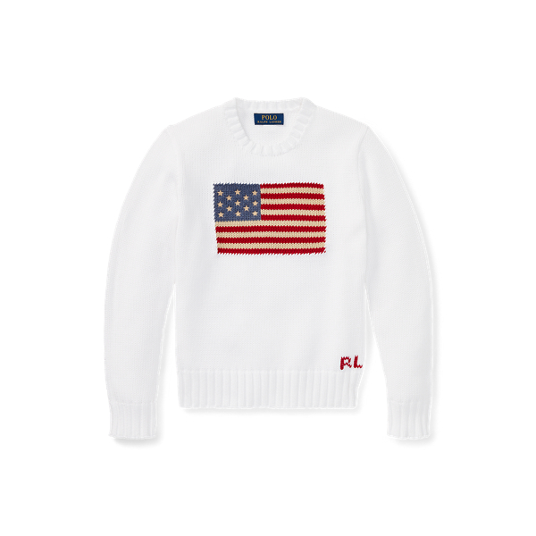 Polo Ralph Lauren boy size 7 store USA flag knit