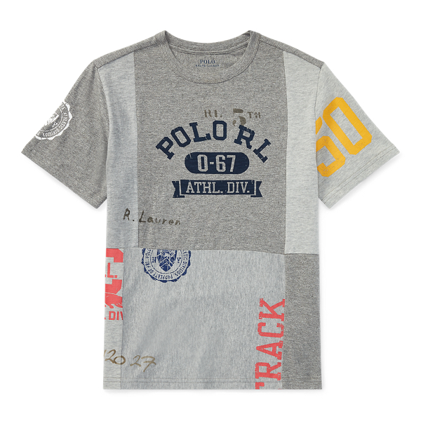 Patchwork Cotton T-Shirt Boys 6-14 Years 1