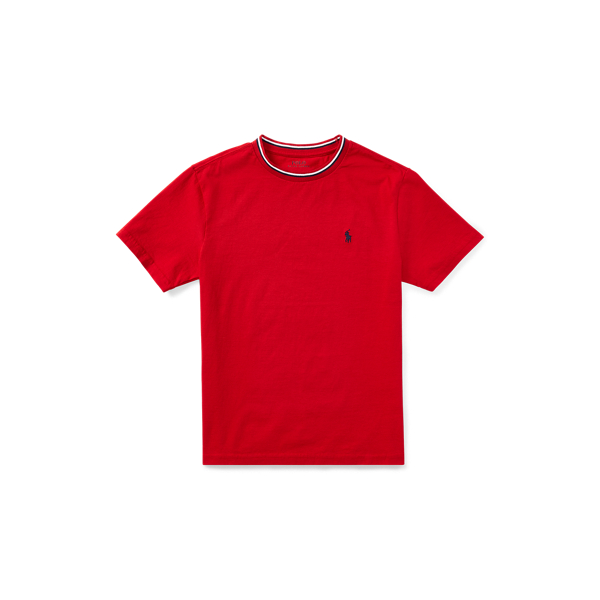 Cotton Jersey Ringer T-Shirt Boys 6-14 Years em 1