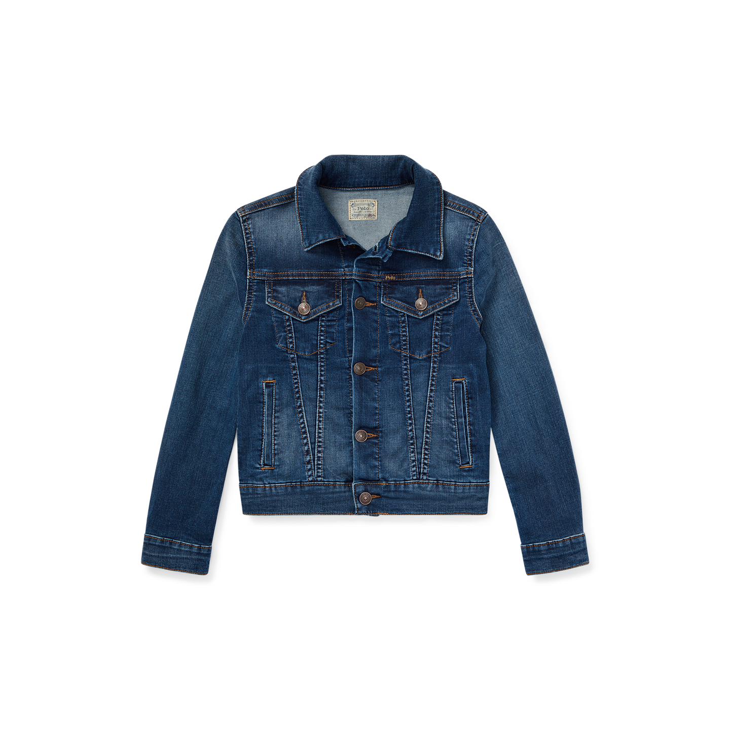 Детская куртка Ralph Lauren Denim Trucker, цвет: Варёный — фото 5
