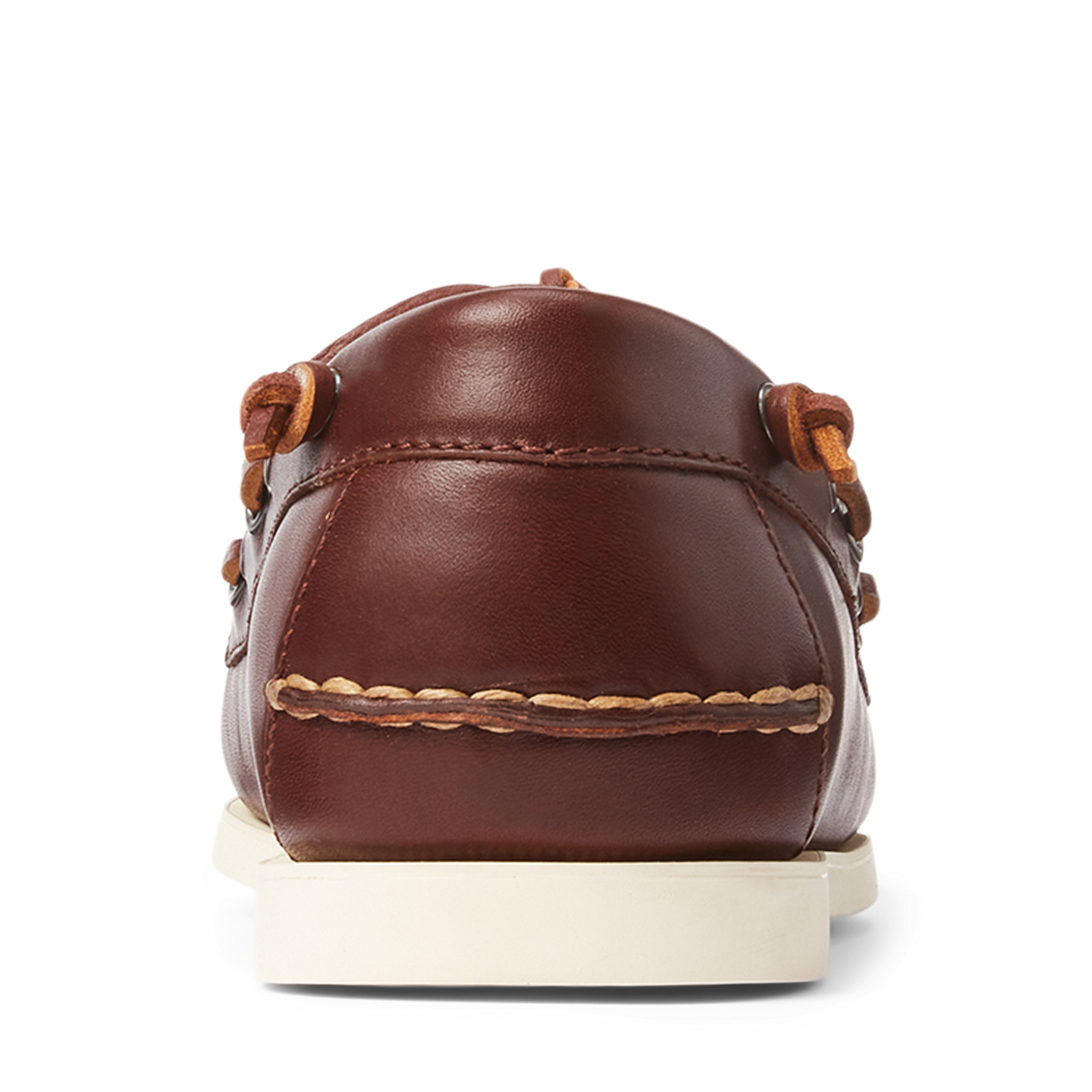Мужские туфли Ralph Lauren Merton Leather Boat, цвет: Седельно-коричневый рыжевато-коричневый — фото 2