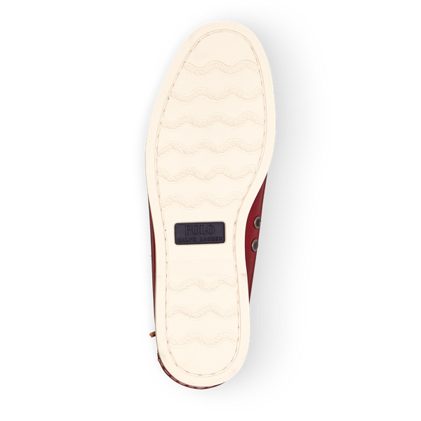 Weathered Red Merton Leather Boat Shoe Polo Ralph Lauren 5