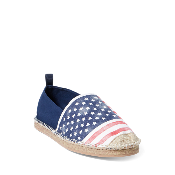 Navy/Red/White Barron Flag Canvas Espadrille Polo Ralph Lauren 2