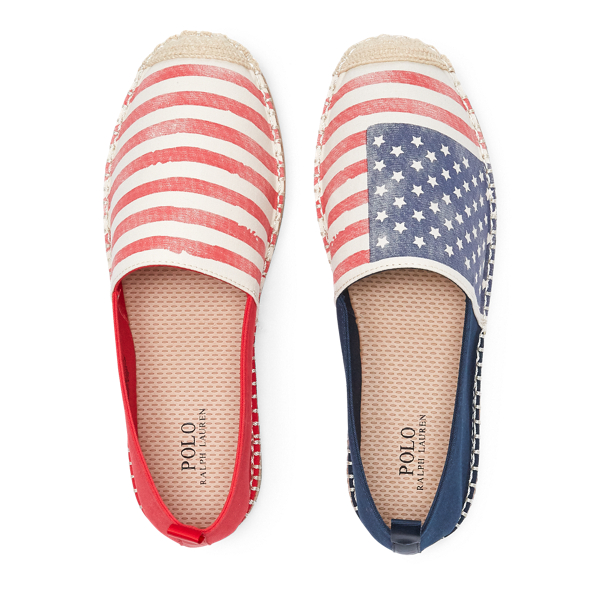 Navy/Red/White Barron Flag Canvas Espadrille Polo Ralph Lauren 3
