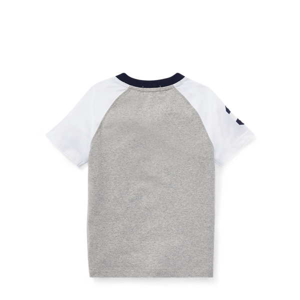 Light Grey Heather Cotton Jersey Henley Shirt Boys 2-7 2