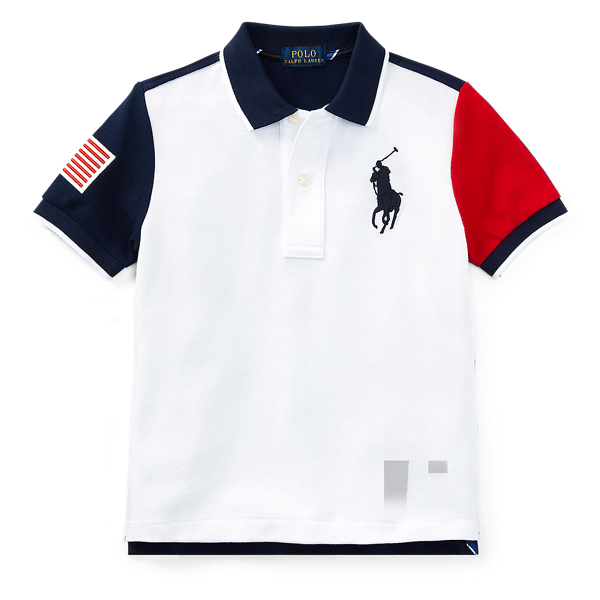 Color-Blocked Cotton Mesh Polo Boys 1.5-6 Years 1