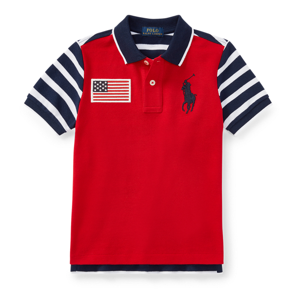 Cotton Mesh Polo Shirt Boys 1.5-6 Years 1