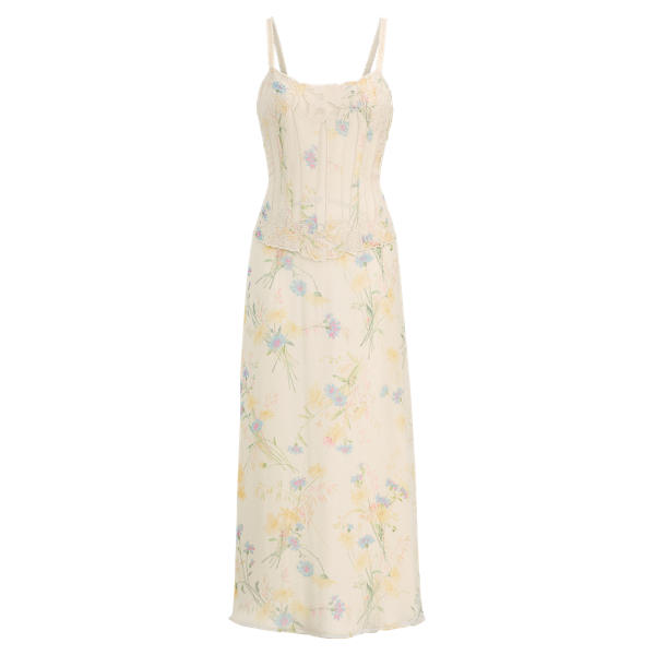Natasha Wildflower Silk Dress