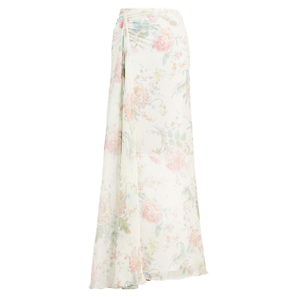 Jupe Victoria en soie fleurie Ralph Lauren Collection en 1