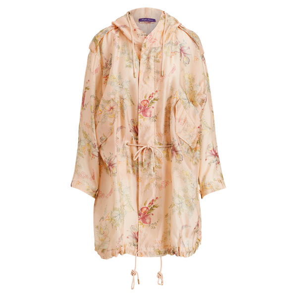 Floral Silk Garza Parka Ralph Lauren Collection 1