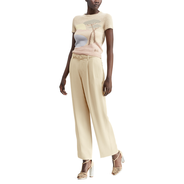 Cream Multi Beach Linen-Blend Sweater Ralph Lauren Collection 2