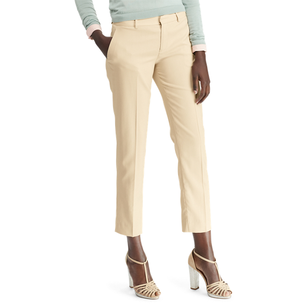 Light Tan Thompson Wool Skinny Pant Ralph Lauren Collection 3