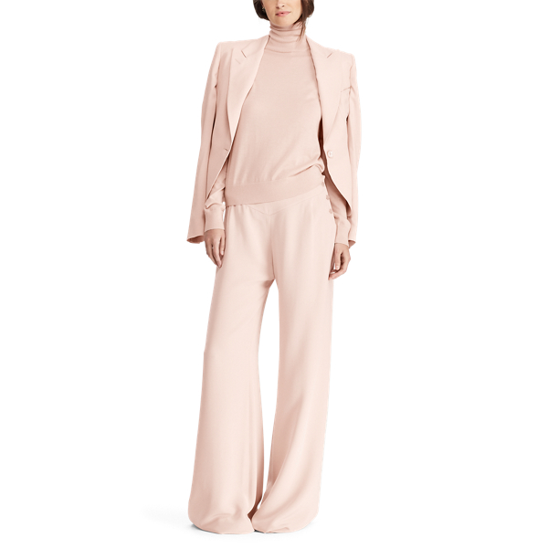 Frieda Silk Wide-Leg Pant Ralph Lauren Collection in Blush 2