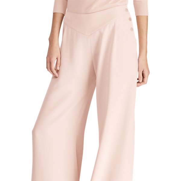Frieda Silk Wide-Leg Pant Ralph Lauren Collection in Blush 3