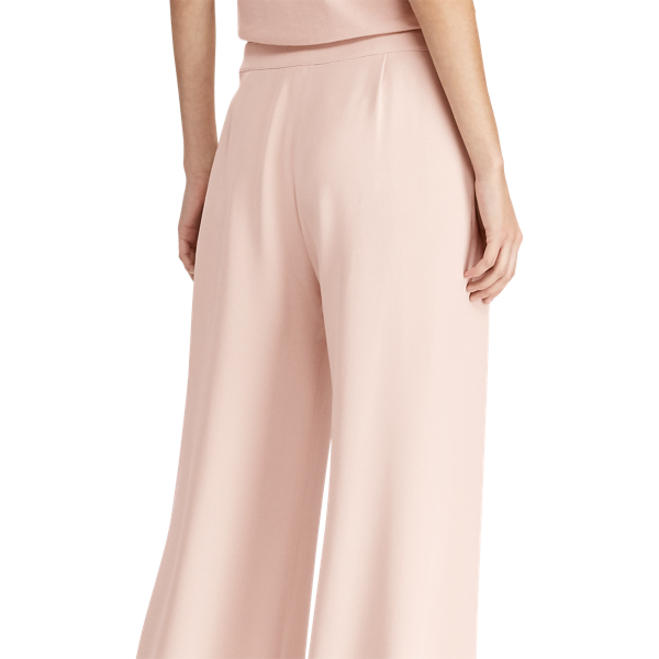 Frieda Silk Wide-Leg Pant Ralph Lauren Collection in Blush 4