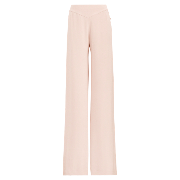 Seidenhose Frieda mit weitem Bein Ralph Lauren Collection in Puderrosé 1