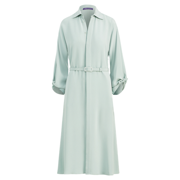 Robe-chemise Karen cr&ecirc;pe de soie Ralph Lauren Collection en 1