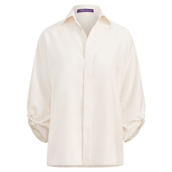 Karen Silk Crepe Blouse Ralph Lauren Collection 1