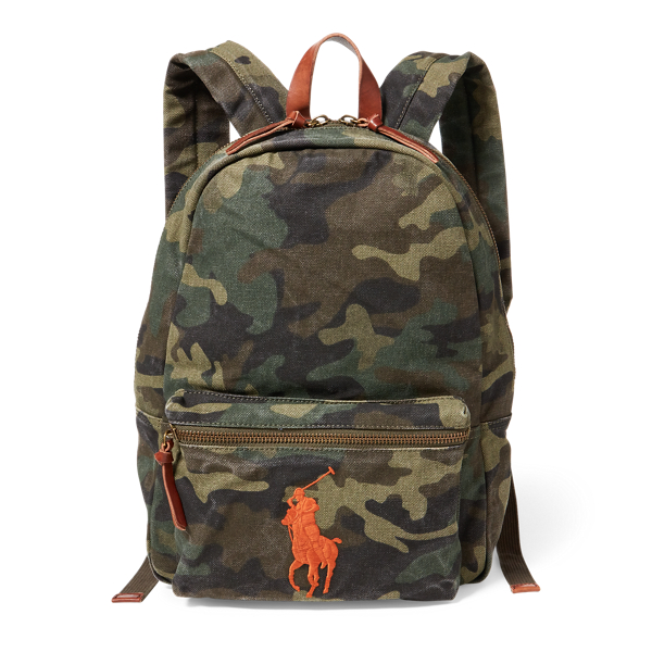 Polo camo backpack on sale