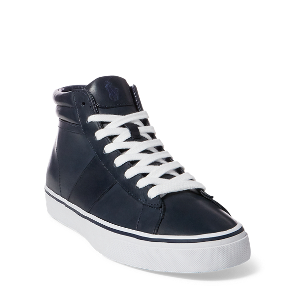 Bright Navy Shaw Calfskin High-Top Sneaker Polo Ralph Lauren 6