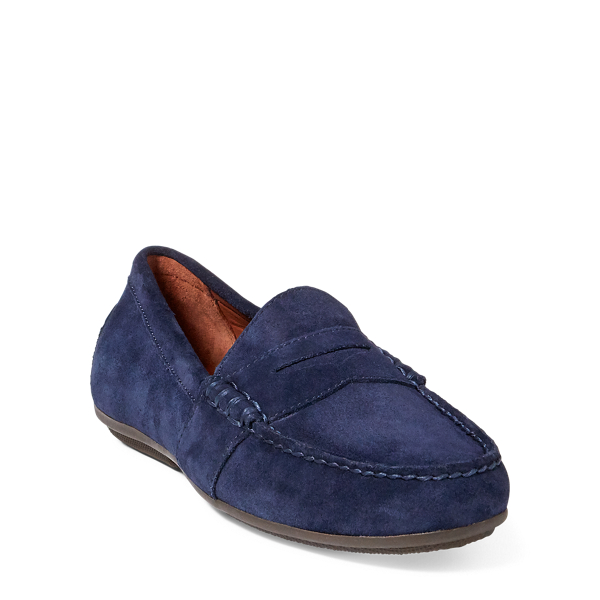 Mocassins de conduite Reynold daim Polo Ralph Lauren en Bleu marine aviateur 2