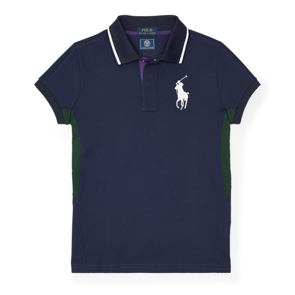 Wimbledon Ball Girl Mesh Polo Girls 7-14 Years 1