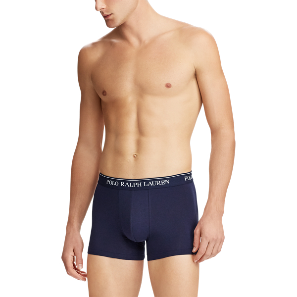 Red/Navy Stripe/Navy Stretch Cotton Trunk 3-Pack Polo Ralph Lauren 2