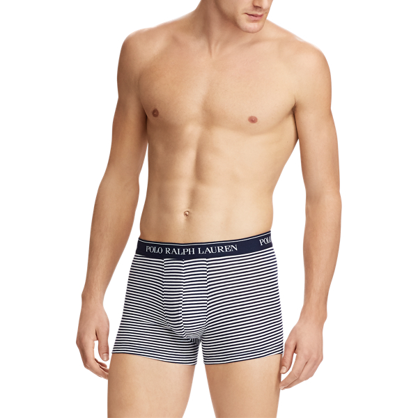 Red/Navy Stripe/Navy Stretch Cotton Trunk 3-Pack Polo Ralph Lauren 4