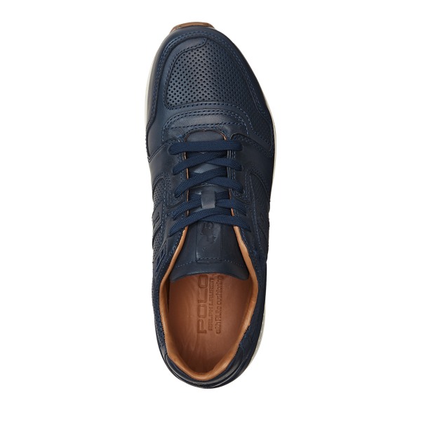 Newport Navy Train 100 Leather Sneaker Polo Sport 3