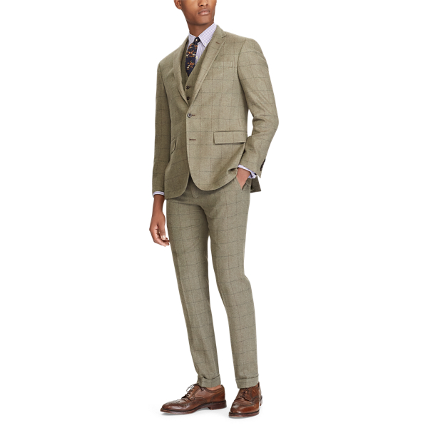 Sage And Olive Polo Windowpane Suit Jacket Polo Ralph Lauren 3