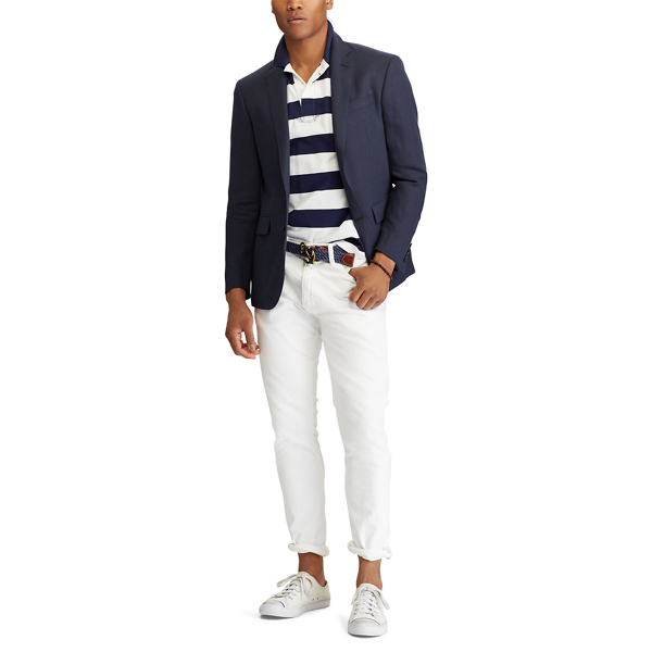 Navy Polo Worsted Linen Suit Jacket Polo Ralph Lauren 3