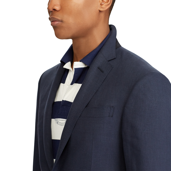 Navy Polo Worsted Linen Suit Jacket Polo Ralph Lauren 7