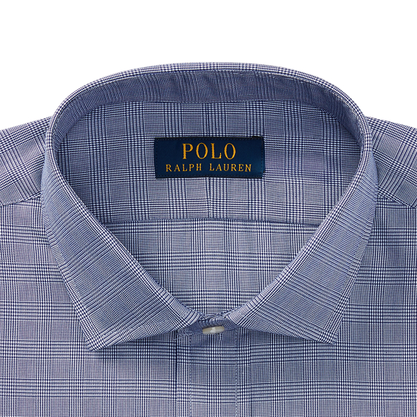 Navy/White Classic Fit Glen Plaid Shirt Polo Ralph Lauren 3