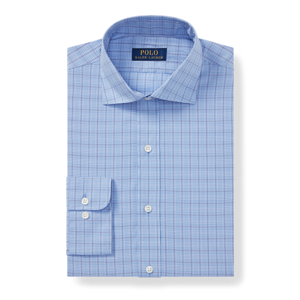 Camisa de vestir de algod&oacute;n Classic Fit Polo Ralph Lauren en 2263 Blue/Navy Multi 4