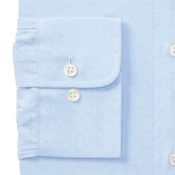 Blue/White Slim Fit Jacquard Shirt Polo Ralph Lauren 2