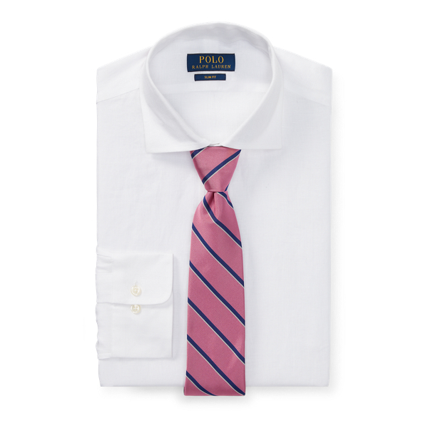 Slim Fit Linen Dress Shirt