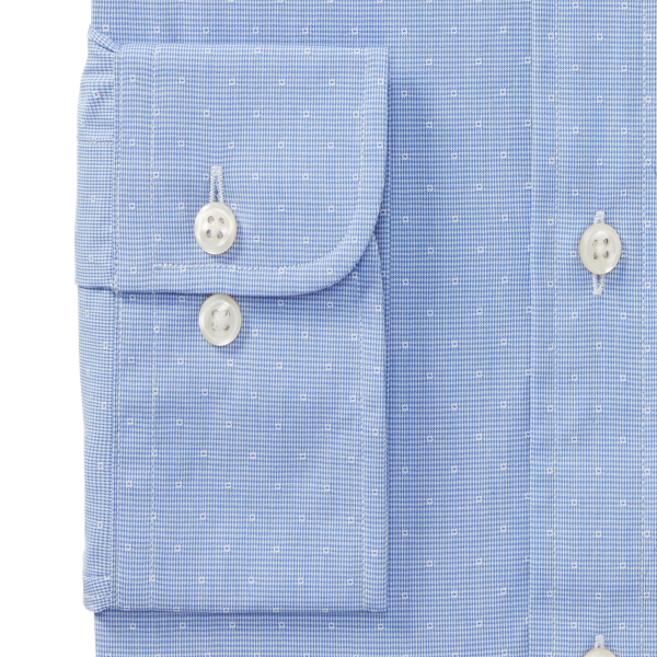 Sky Blue/White Slim Fit Patterned Dobby Shirt Polo Ralph Lauren 2