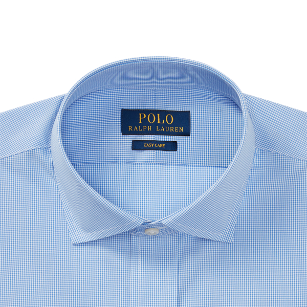 2247a Blue/White Classic Fit Easy Care Shirt Polo Ralph Lauren 3