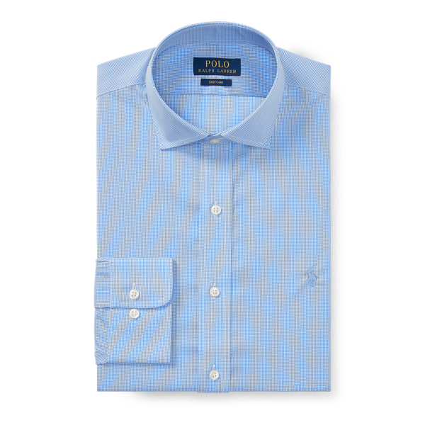 2247a Blue/White Classic Fit Easy Care Shirt Polo Ralph Lauren 4