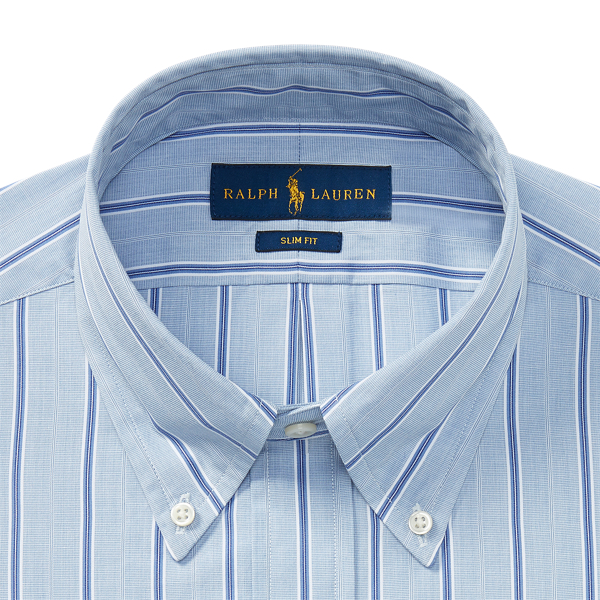 Blue Screen Multi Slim Fit Striped Shirt Polo Ralph Lauren 3