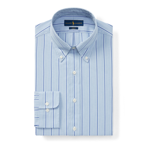 Blue Screen Multi Slim Fit Striped Shirt Polo Ralph Lauren 4