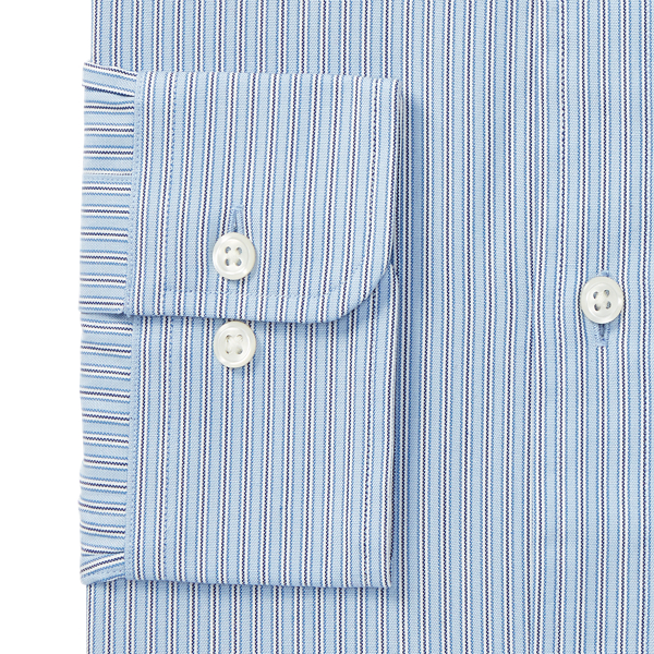 Blue/White Slim Fit Striped Oxford Shirt Polo Ralph Lauren 2